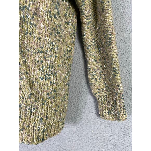J. Jill Open Front Chunky Knit Cardigan Multicolor Speckled‎ Sweater Women's XS - Picture 9 of 12